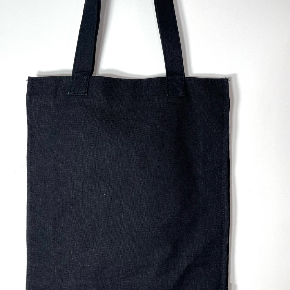 Marc Jacobs Fragrances Black canvas cotton tote with Gold Bow Design - Picture 3 of 4